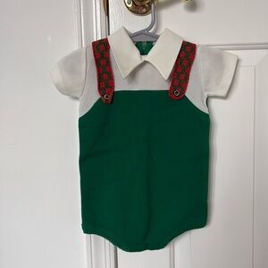 Vintage Friedrich Christmas baby romper onesie